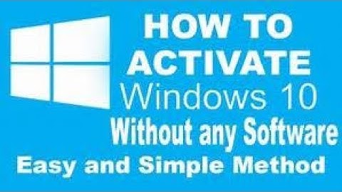 Windows 10 all versions activation for free without software and crack. Simple and permanent