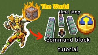 Za Warudo Time stop // command block tutorial