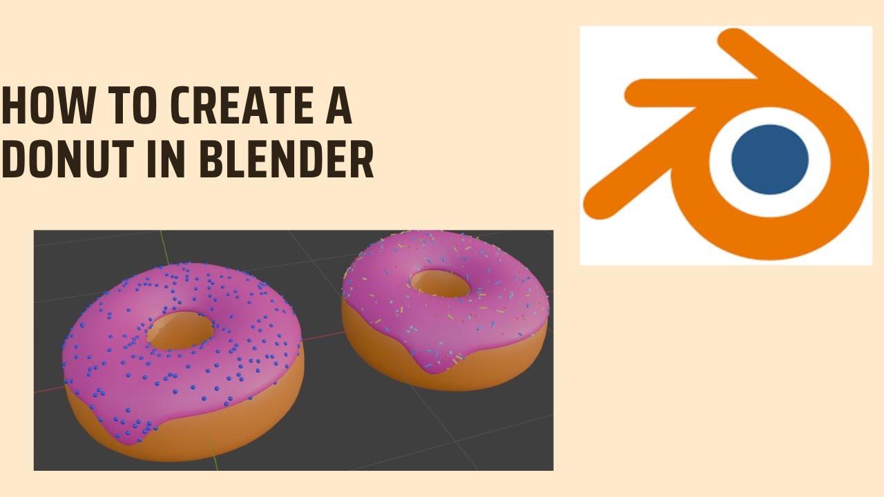 How to Create a Donut in Blender - YouTube