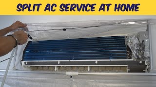 How to Service Split AC at Home with Pressure Washer | Deep Cleaning of Air Conditioner |
