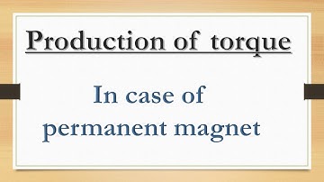 torque production in case of permanent magnet