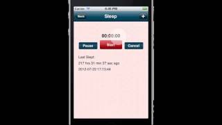 Baby Tracker + iPhone app demo screenshot 1