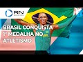 Brasil ganha 1ª medalha no atletismo