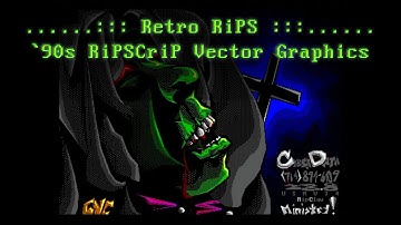 Retro RiPS - 1990s RipScrip Vector Graphic Images set to Tracker Tunes