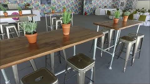 Tolix Stools & Scaffold High Tables