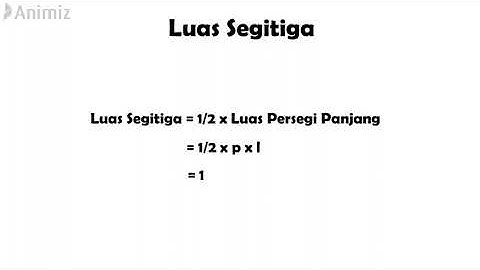 Rumus Luas dan Keliling Segitiga dengan Pendekatan Persegi Panjang