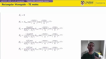 ZEIT3220 - Lecture 09c - Modes in Rectangular Waveguide