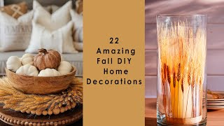 22 Amazing FALL DIY Home Decorations That You&#39;ll Love 🍂 Fall Decorating Ideas 🍂Осенний ДЕКОР ПОДЕЛКИ