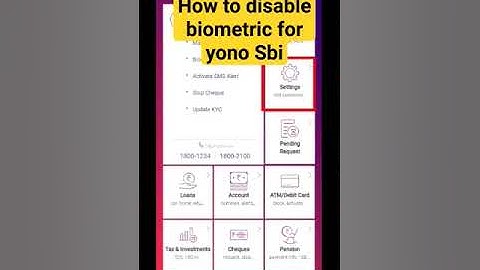 How To Disable Biometric For Yono Sbi | Yono Sbi Balance Biometric Disable Kaise Karen