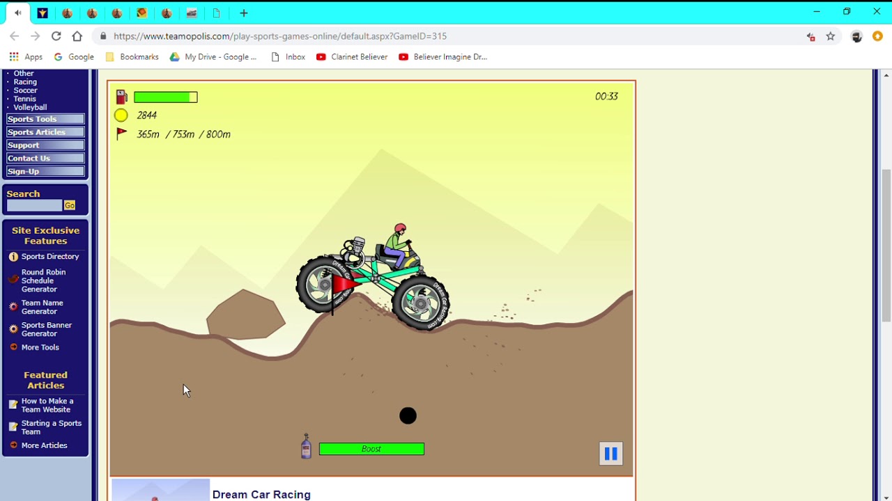Dream Car Racing Play Online Racing Games Google Chrome 4 16 2019 10 00