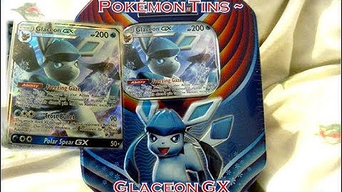 Pokémon Glaceon GX Tin Opening