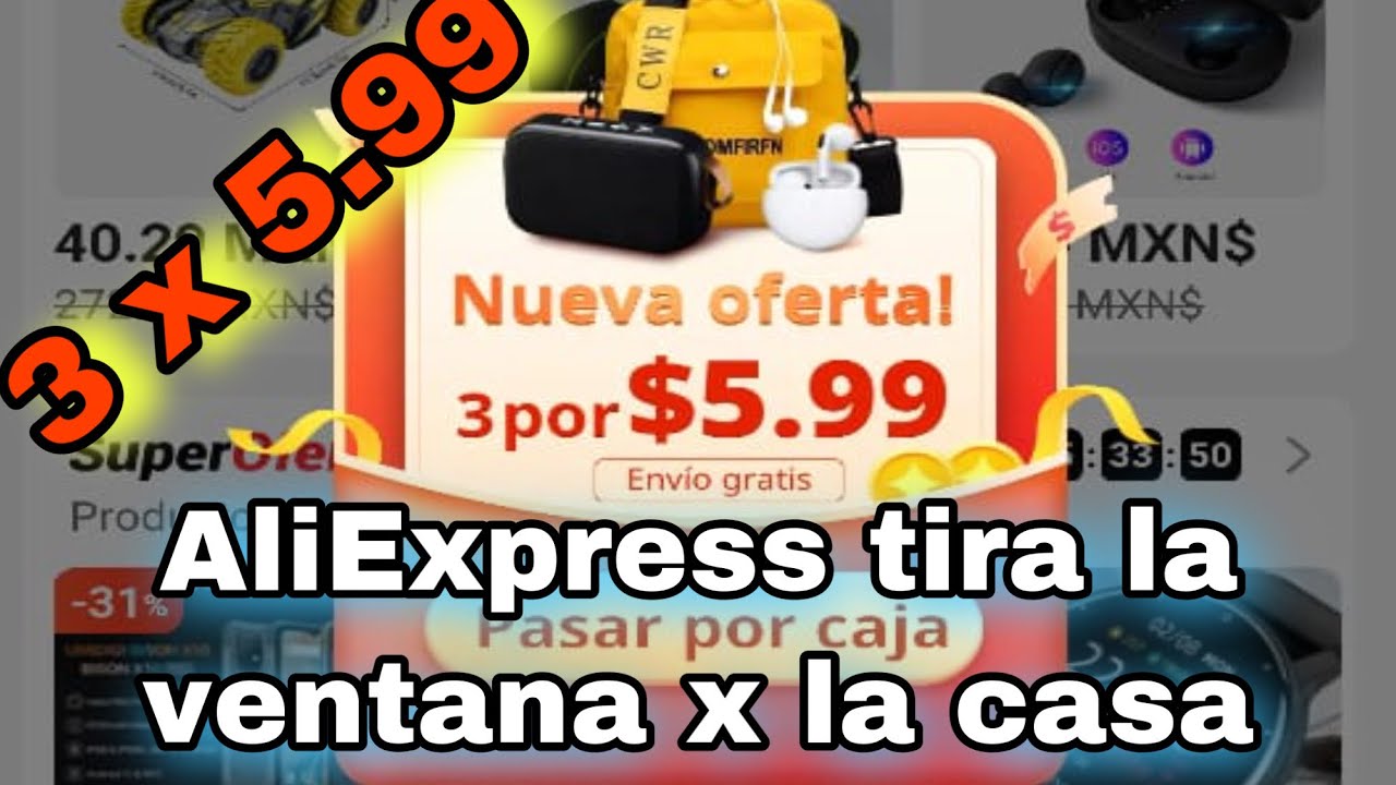 Descarga ahora la app de AliExpress, ¡3 productos por solo 0,99 euros en  esta súper oferta!