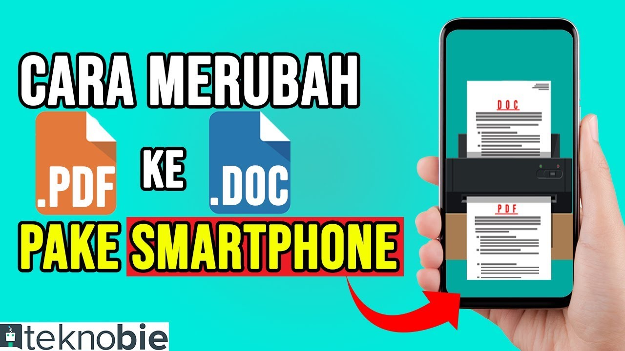 Cara mengubah pdf ke word