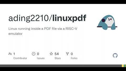 GitHub - ading2210/linuxpdf: Linux running inside a PDF file via a RISC-V emulator
