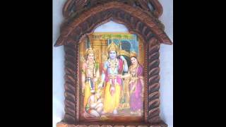 Ram Darbar Poster Painting in Wood Crafts Jharokha