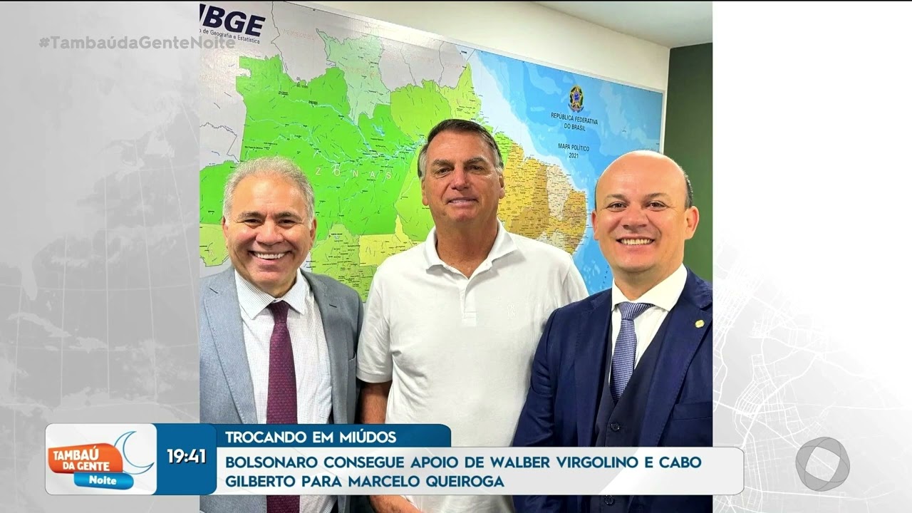 Bolsonaro consegue apoio de Walber e Cabo Gilberto para Marcelo Queiroga - Tambaú da Gente Noite