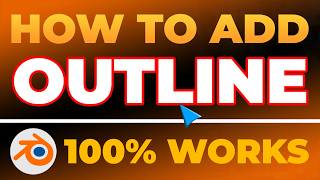 How To Add a Outline Text in Blender (FAST & EASY) | 100% WORKS | NO Yapping! | Blender Text Outline