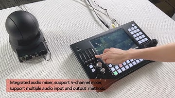 KATOV Factory 2021 Newest  8 Channel RTMP Recording NDI Broadcasting Switcher Can Control PTZ Camera