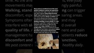 Bone cancer is considered one of the most painful conditions a person can experience.