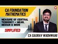 L80 | Set C | Measure of central tendency &amp; Dispersion | CA foundation Maths ICAI | Lecture 80