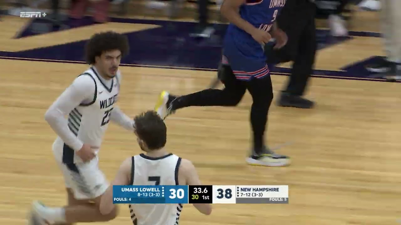 UNH Men's Basketball vs UMass Lowell Highlights 1-29-26