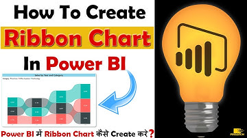 How to Create Ribbon Chart in Power BI | Ribbon Chart in Power BI 2020 | Power BI Tutorial in Hindi