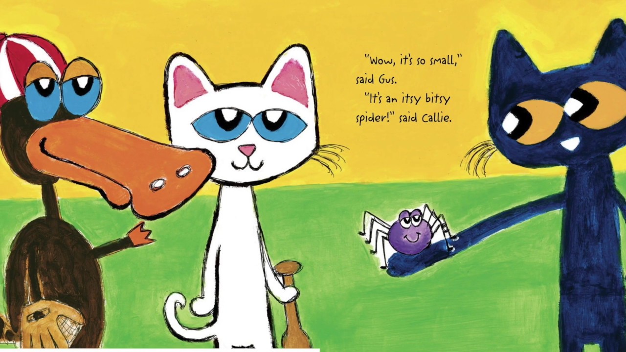 Pete the cat and the itsy bitsy spider youtube