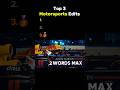 Top 3 Motorsports Edits #5ivetier #edit #edits #fpy #racing #motorsports #drivingedits #driving