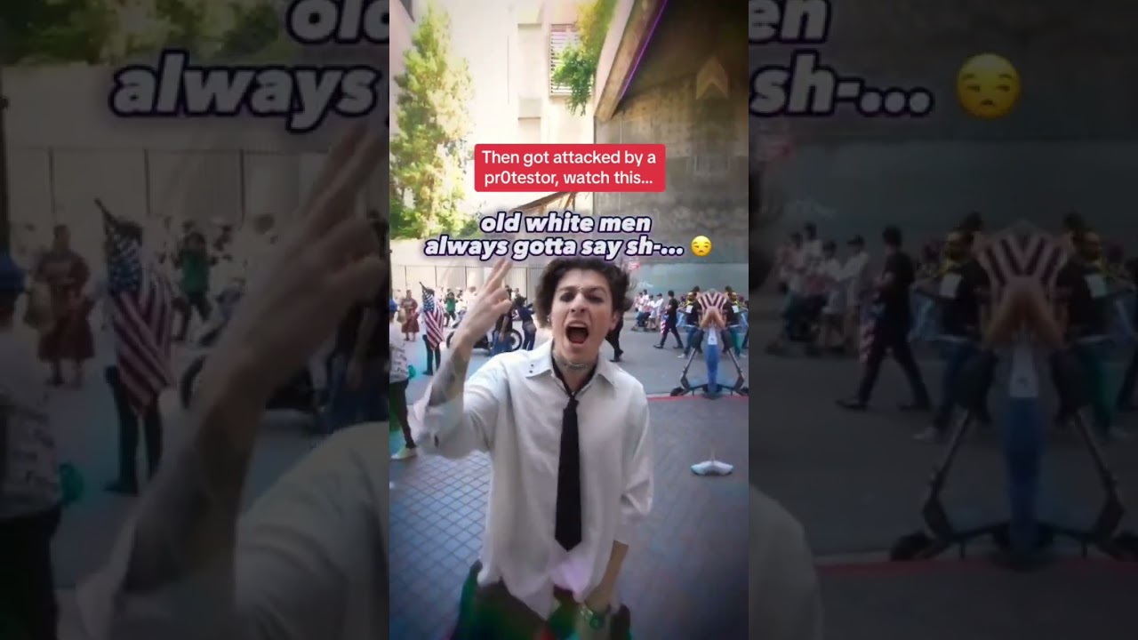 WE PLAYED PUNK AT AN ANTI-LGBT PR0TEST THEN GOT ATTACKED😳🔥