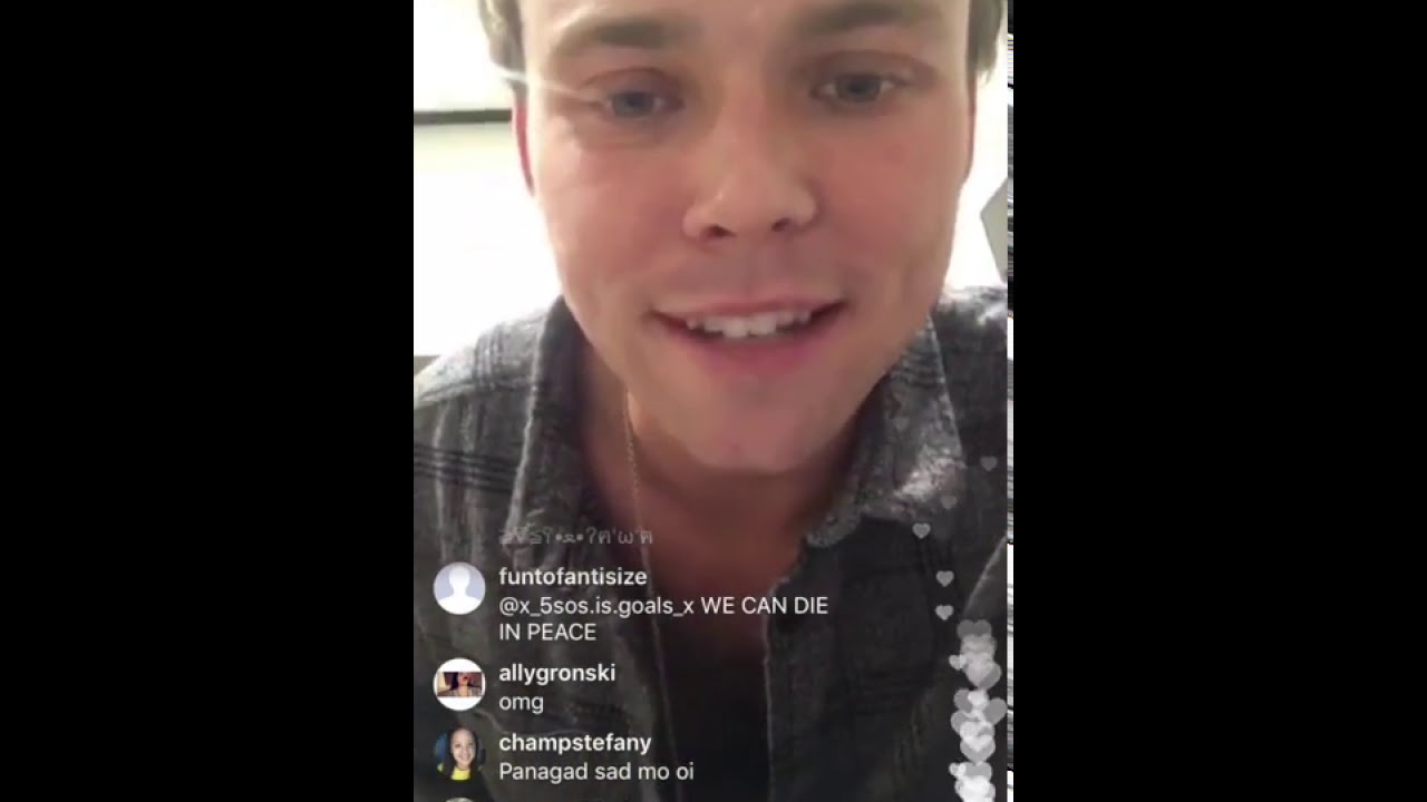 Luke and Ashton singing // instagram live 13/10/2017