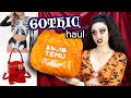 Spooky goth temu haul  try on 