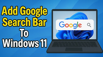 How To Add Google Search Bar to Desktop/Home screen Windows 11