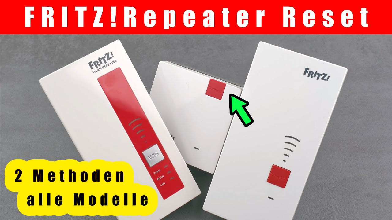 Fritz Repeater 2400 Reseten