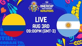 LIVE - Colombia v Argentina | FIBA Women's AmeriCup 2027 South American Qualifiers | Group Phase