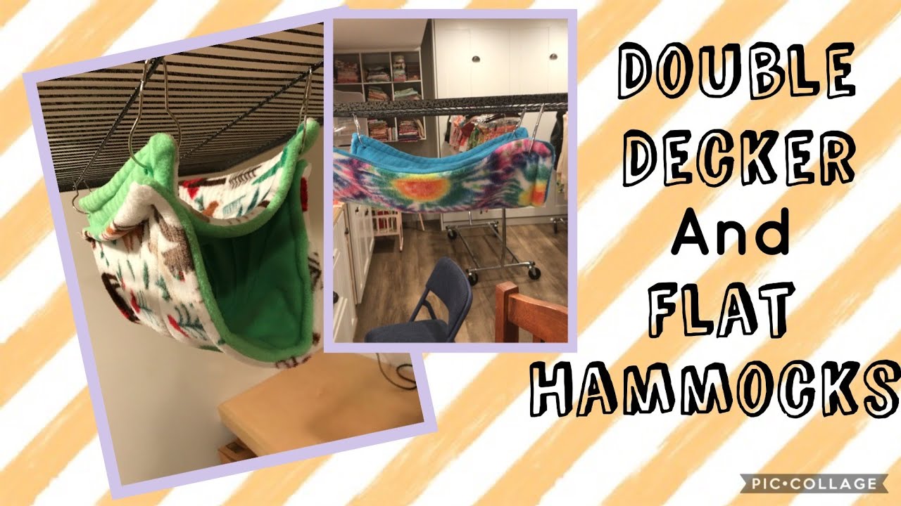 How to Make Flat and Double Decker Rat Hammocks YouTube