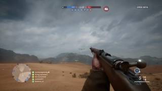 Battlefield 1 (shooting down bomber, 3x multi kill)