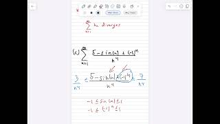 Using the Direct Comparison Test, part 3 (Calculus 2)