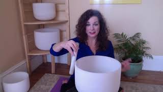 How to play a Crystal Singing Bowl for Sound Healing