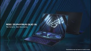 Zephyrus Duo 16 Gaming Laptop  Two Screens Zero Boundaries