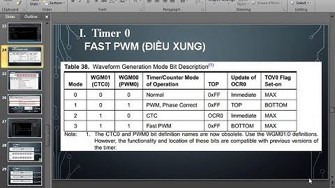 AVR | Bài 3.2 Timer 0 [10]| PWM
