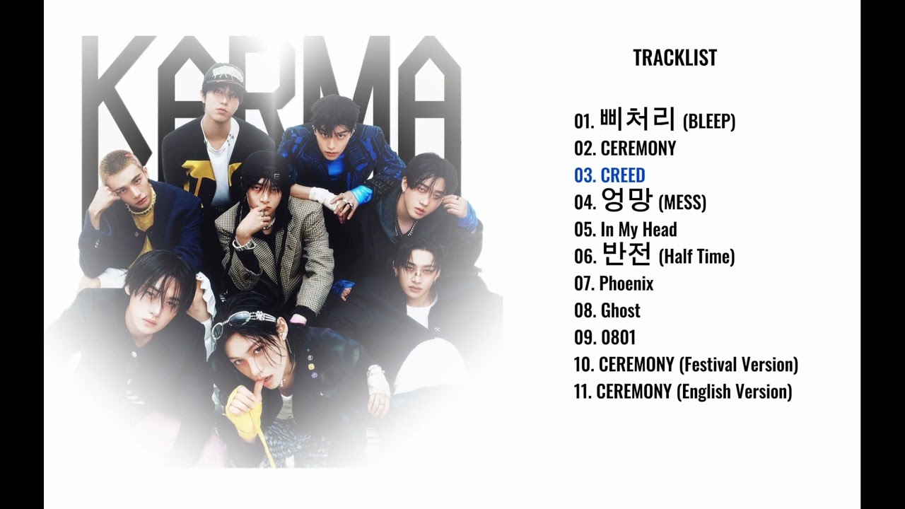 KARMA album – Straykids. Enjoy! 💗