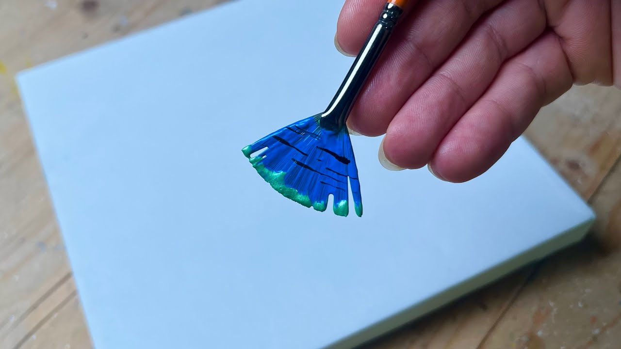 Easy painting of a cabin and a galaxy that will touch your heart