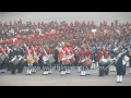 Indian martial bands play 'Sare Jahan Se acha Hindustan Hamara' : Beating Retreat Ceremony, Delhi