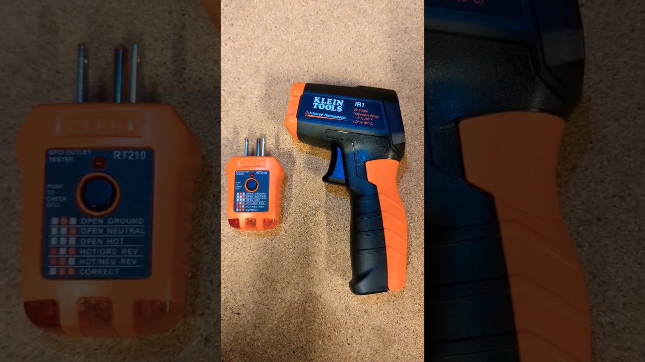 Klein Tools IR1KIT - Infrared Thermometer with GFCI Receptacle Tester