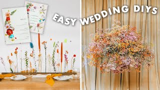 these are the easy wedding trends you'll want to DIY