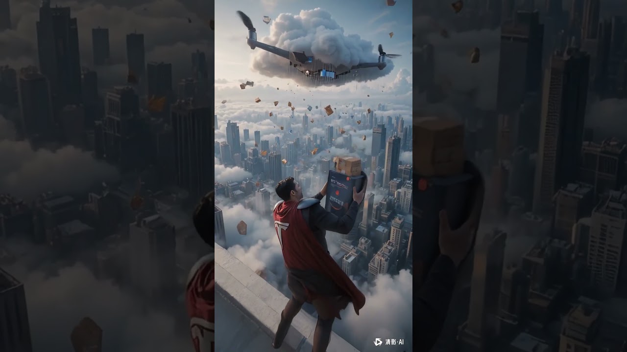 Elon Musk Fights Amazon Drone in Tokyo with Tesla Cape 🤖📦 | AI Tech Meme War 