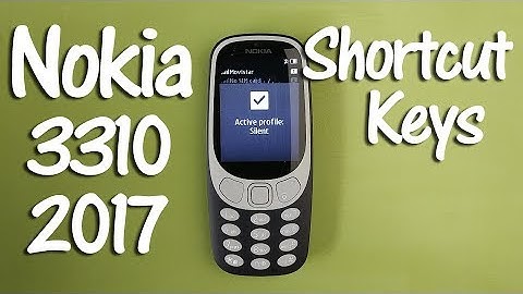 Nokia 3310 2017 Tips and Tricks Shortcut Keys