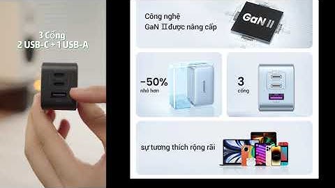 Bộ sạc USB C UGREEN 65W, Khối sạc nhanh Nexode 3 cổng GaN, Bộ sạc gấp gọn nhỏ gọn cho MacBook