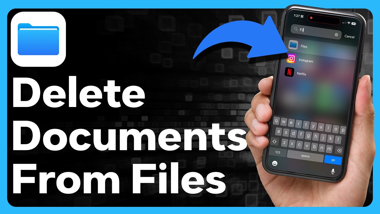 How To Delete Documents From Files On Iphone - Youtube