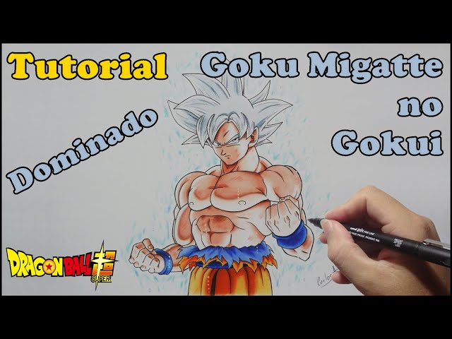 Como Desenhar Goku Instinto Superior Dominado - How to Draw Goku